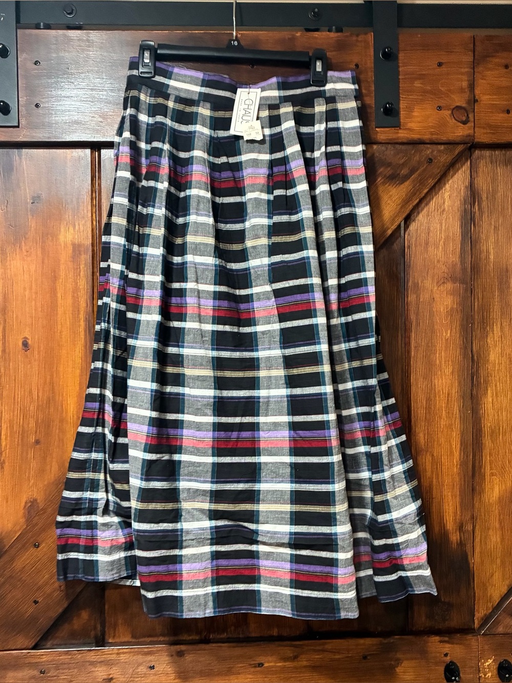 New Chaus plaid skirt